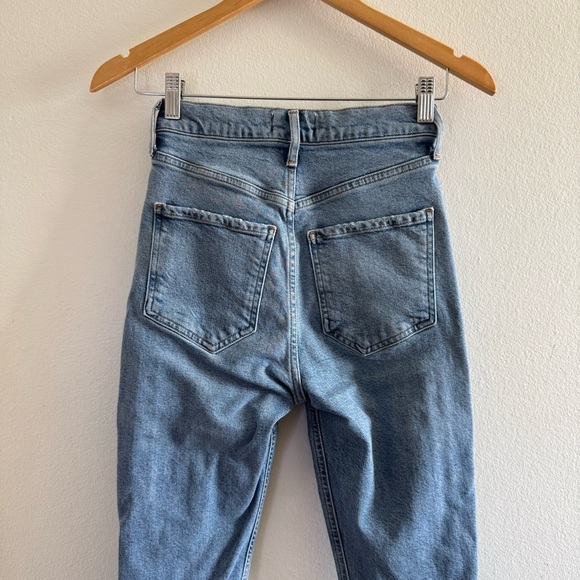 Agolde Riley High Rise Distressed Jeans size 24 - Picture 5 of 9